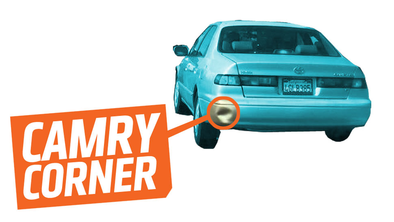 Illustration for article titled The Incredible Mystery Of The 'Camry Dent'
